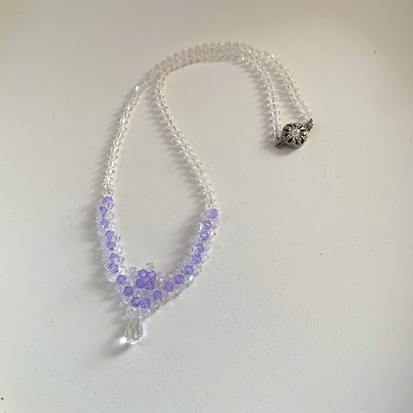 Handmade Swarovski Crystal princess necklace - Picture 6 of 6